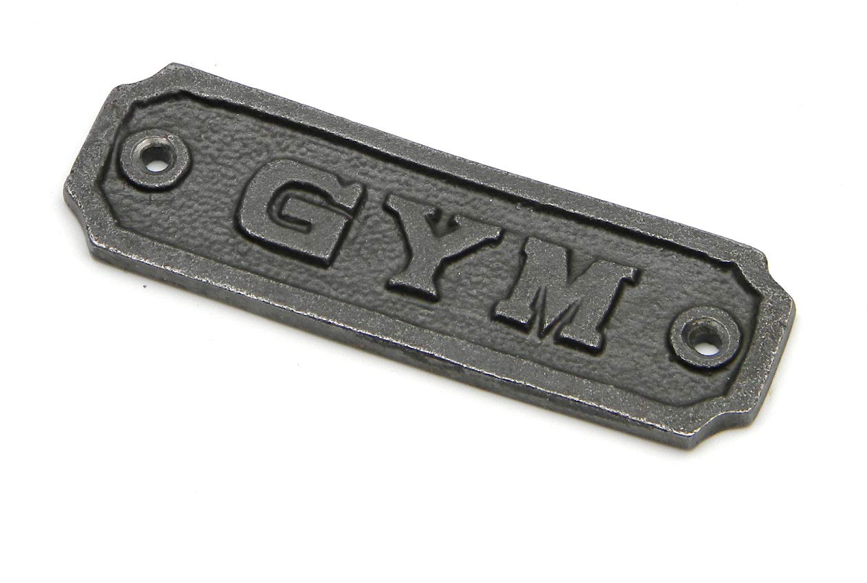 Oakcrafts Cast Iron Gym Door Sign - 106mm x 35mm