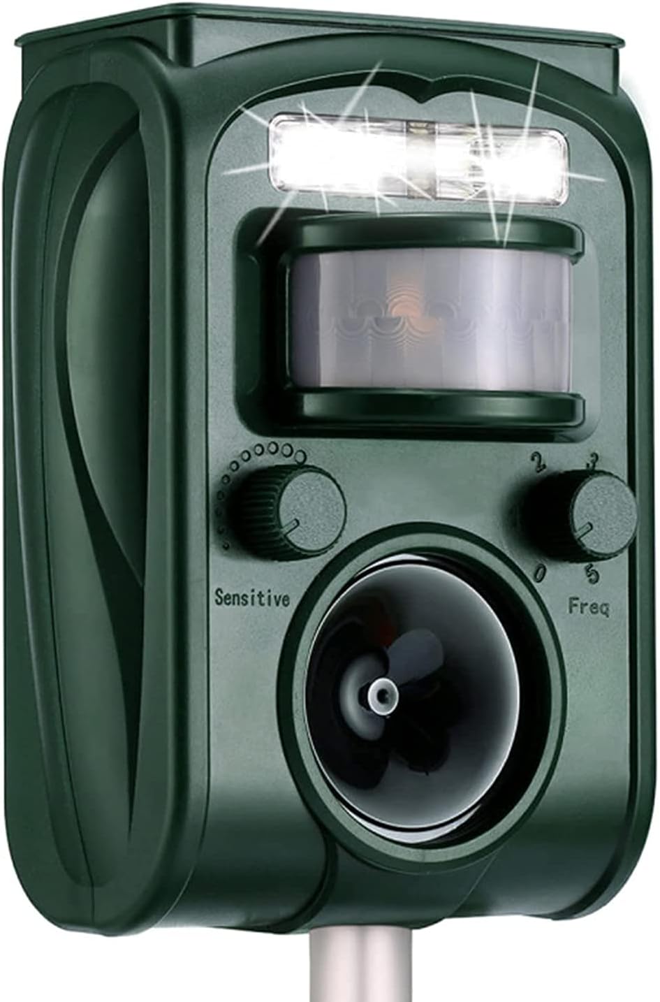 Abilly 2021 Solar Ultrasonic in Repellent Defender Rat, Squirrel, Deer, Raccoon, Skunk, Rabbit, Mole, Dog, Cat, Waterproof with Motion Detector : Garden & Outdoor