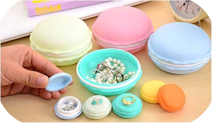 Amazon Co Jp Sunnyday Shop 4色美しいキャンディーカラーミニ収納ボックスジュエリーケースポータブルかわいいイヤリングリング 包装ディスプレイボックス 紫 S Blue Large ジュエリー