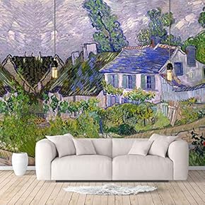 Wall Murals for Bedroom Starry Night by Van Gogh Famous Paintings Large Removable Wallpaper Peel and Stick Wall Stickers - 66x96 inches