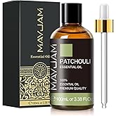 Patchouli Essential Oil, MAYJAM 3.38FL.OZ Essential Oils, Use with Aromatherapy Diffuser, During Yoga, Massage, Bath, Patchouli Oil for Skin