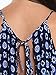 Choies Women's Polyester Blue Cut Out Back Bohemian Casual Loose Romper Playsuit S