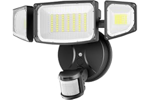 iMaihom 65W LED Security Lights Motion Sensor Outdoor, Dusk to Dawn Flood Lighting, 6500LM Motion Detected Floodlights for Outside, IP65 Waterproof Motion Lights for Garage,Yard (Hardwired)