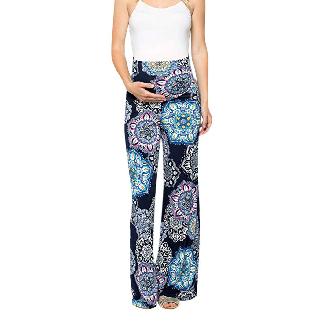 Maternity Pants Womens Maternity Floral Easy Pants ...