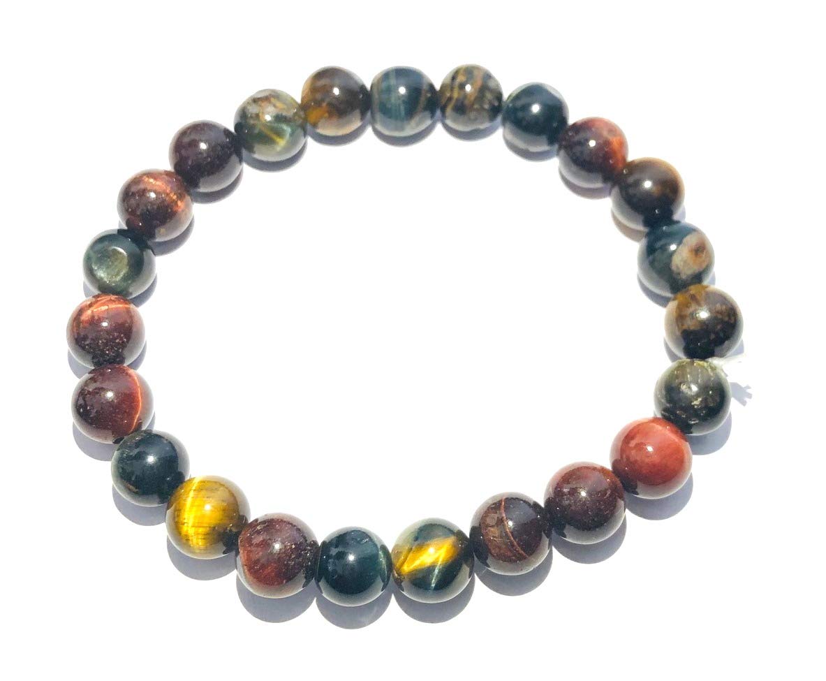 crystalmiracle Tigers Eye RED Blue Brown Bracelet Crystal Healing Men Women Gift Fashion Gemstone Meditation Handcrafted Accessory
