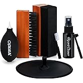 OPULA 7-in-1 Vinyl Record Cleaning Kit Complete - Vinyl Record Cleaner Solution - Velvet Brush - Microfiber Brush - Stylus Brush - Label Protector - Air Blower - Brush for Velvet, Restore LPs Album