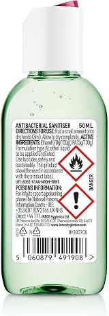 INEOS Sanitiser Pocket Gel 50 ml Aloe Lemongrass Hospital Grade 12 Pack view 4