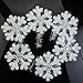 YSTD 10pcs Wall Windows Decor Christmas 3D Foam Snowflake Hanging Decorations 16cm