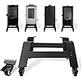Universal Mobile Stand for Masterbuilt 30 inch & 40 inch Digital Electric Smoker, Universal Leg Extension Kit with Wheels for Masterbuilt Vertical Electric Smoker, Black, All Steel Mobile Stand Base