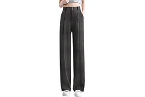Betusline Women's Wide Leg Pants Business Casual Straight Office Trousers for Women, X-Small-3X-Large