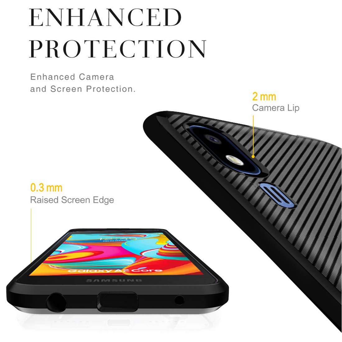 Dzxouui Samsung A2 Core Case Galaxy A2 Core Case Durable