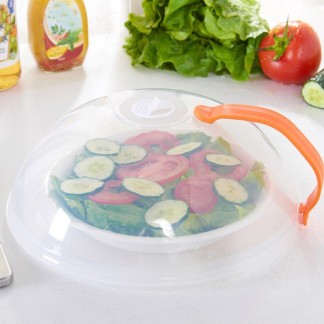 hlhn microondas Tapa con asa, alimentos multifunción tapa ...