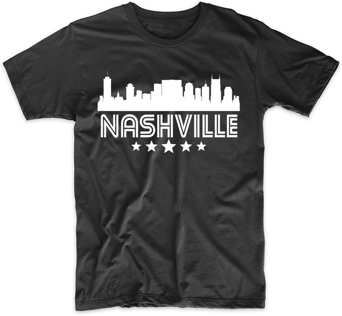 Men's Nashville Shirt Nashville Tennessee Skyline Retro