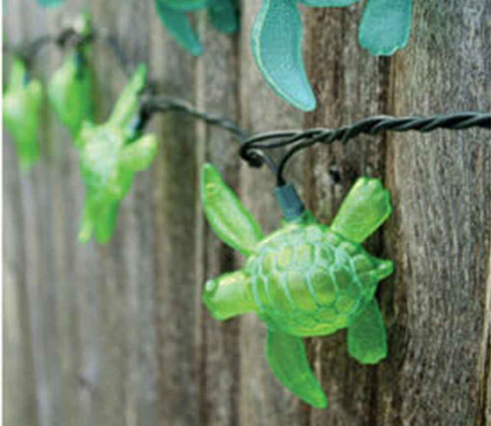 DEI Adorable Sea Turtle Light Set 10 Turtles 8.5 Feet Not Battery Operated