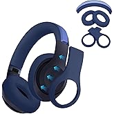 【3 in 1】 Studio Pro Silicone Case Cover Set,Anti-Scratch Ear Pad Cover/Shell Cover/Headband Cover for Beats Studio Pro Headphone,Studio Pro Soft Silicone Protector Accessories(Blue)