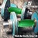 Thick Bar Grips 1.0 Turns Barbell, Dumbbell, and Kettlebell Into Thick Gripz For Muscle Growth. Strengthen. For Weight Training/Bodybuilding/Strongman/WOD (Green, 1.0 (Beginner Thick Grip))