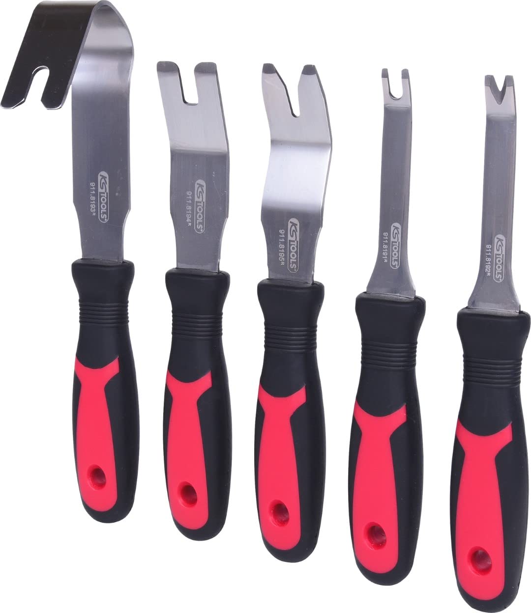 KS Tools 911.8190 230mm Panel Lever and Cutting Set (5 Pieces)