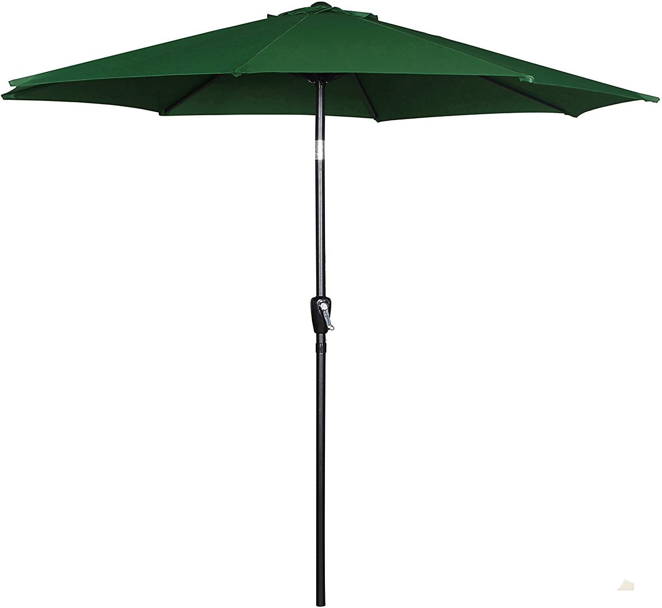 Amazon Com Cloud Mountain 9 Patio Umbrella Outdoor Market Umbrella With Push Button Tilt And Crank Aluminum Table Umbrella Outside 100 Polyester Green Garden Outdoor