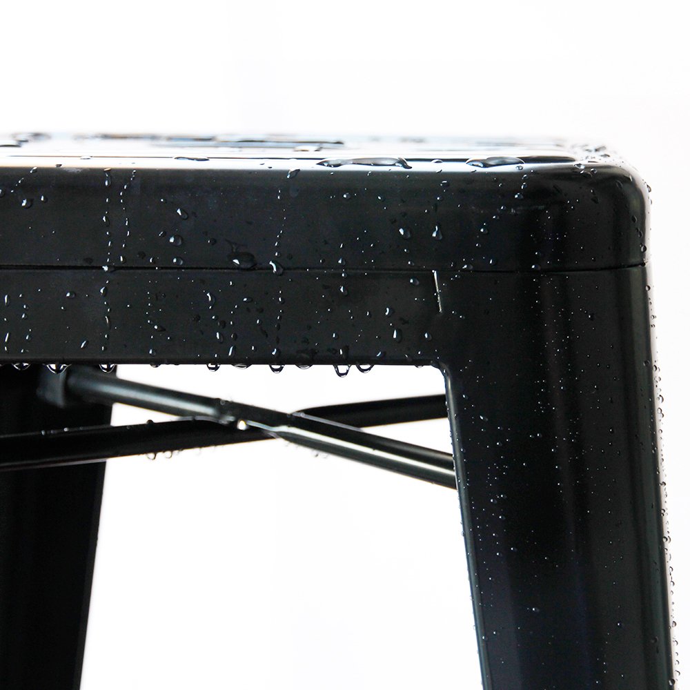 Furmax 30 Inches Metal Bar Stools High Backless Stools IndoorOutdoor