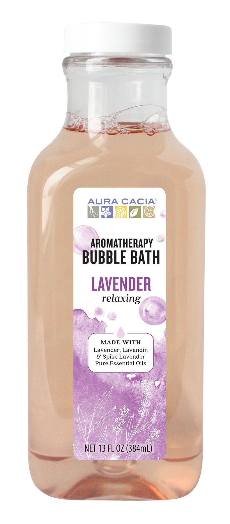 Aura Cacia Bubble Bath Relaxing Lavender, 13 oz