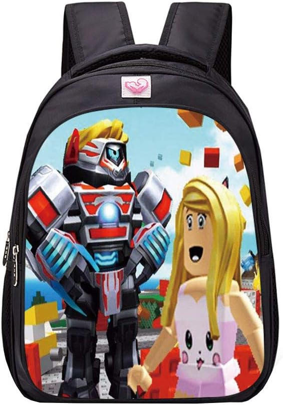NINIUBAL Unisex Roblox School Backpack Game Printed Backpack Suitable for Boy and Girl Casual Backpack