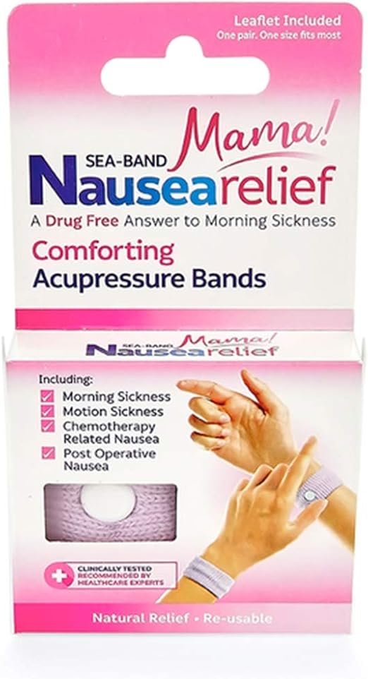 Sea Band Mama Original Acupressure Morning Sickness Relief Wristband Amazon Co Uk Health Personal Care
