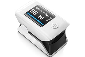 XM-111 Finger Pulse Oximeter - Fingertip Pulse Oximeter with Color Display, Fast Reading, for Kids & Adult