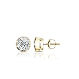 Diamond Wish 14k Yellow Gold Round Diamond Stud