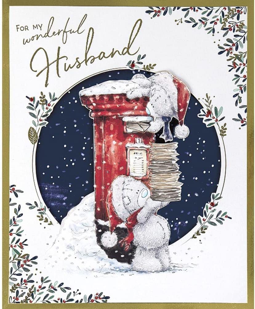 Me To You Bear Wonderful Husband Boxed Christmas Card