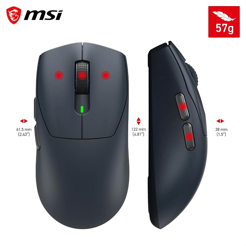 Forge 340 Wireless Navy Kabellose Gaming Maus