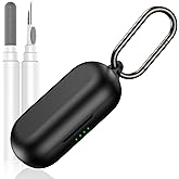 LDSXAY Compatible with Raycon Open Earbuds Case Cover, Soft Silicone Shockproof Protective Skin Case for Raycon Open Ear Bluetooth Headphones with Cleaner Kit & Carabiner (Black)
