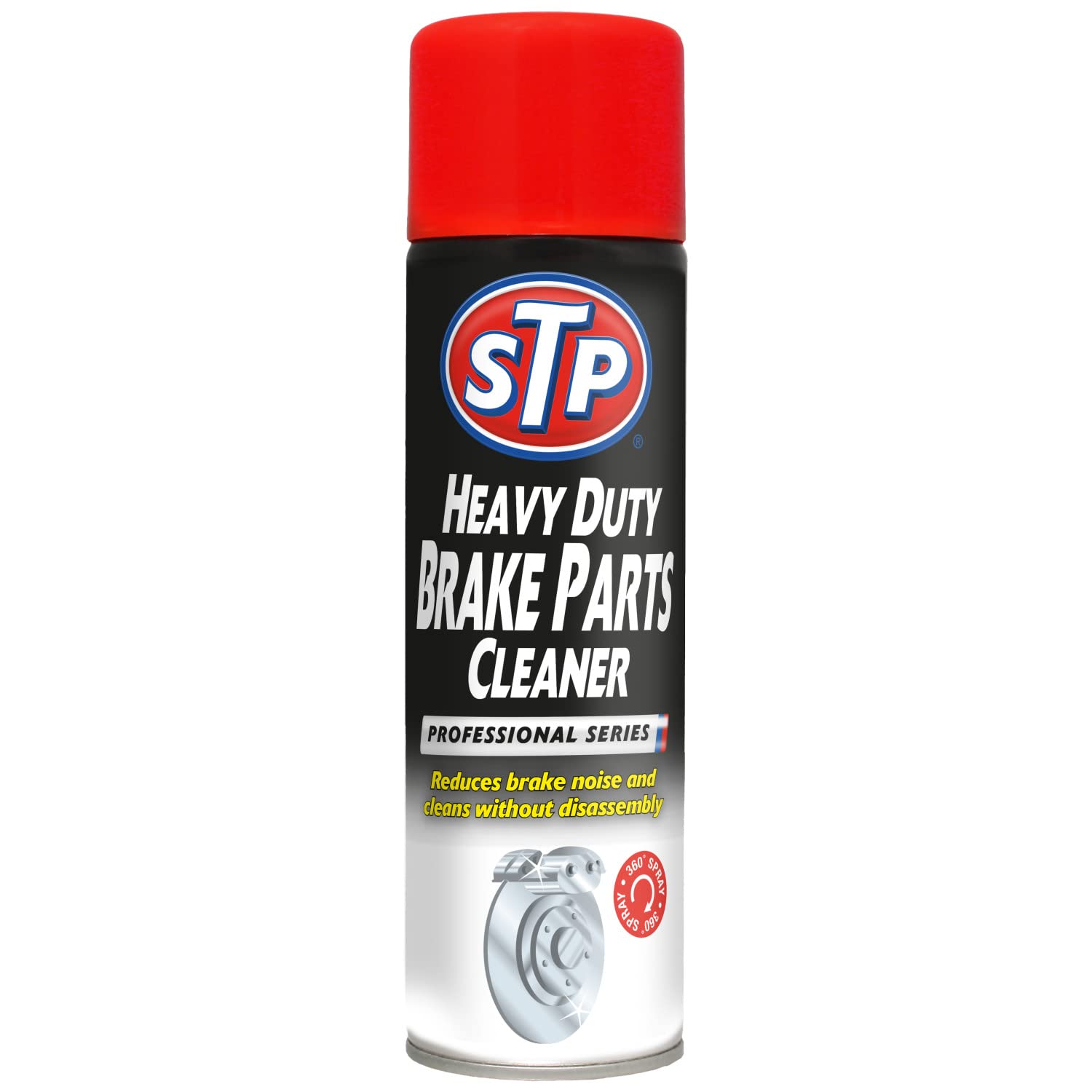 STP Heavy Duty Car Brake Cleaner 500 ml, Cleans Brakes without Disassembly, Reduces Brake Noises, Mechanical Car Cleaning Products, Concentrated Cleaning Formula, Made in the UK