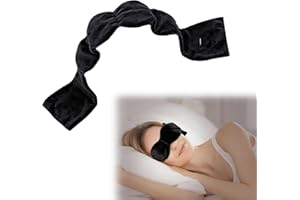 KUIRUNRX® Weighted Sleep Mask, Weighted Eye Mask, Relieves eye fatigue, blocks light for better sleep, Adjustable straps acco