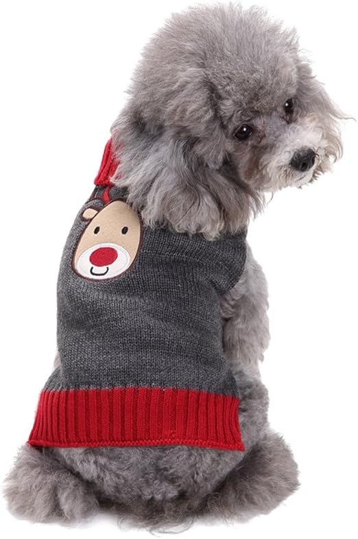 LvRao Welpe Hund Katze Strickpullover Sweater Doggie Rollkragen Jumper