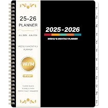 Agenda A5 2025-2026 Académica - Semanal Y Mensual, Con Pestañas, Para Estudiantes Y Profesores