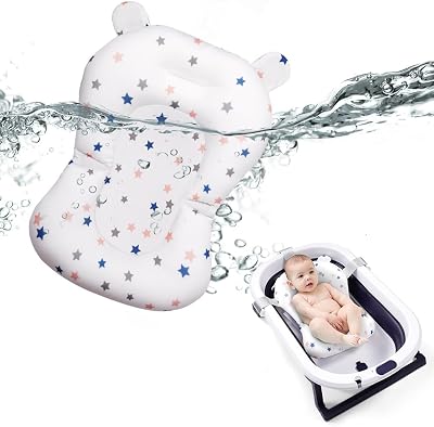 Aolso Newborn Bath Seat Support and Pad Non Slip Adjustable 0-3 Years