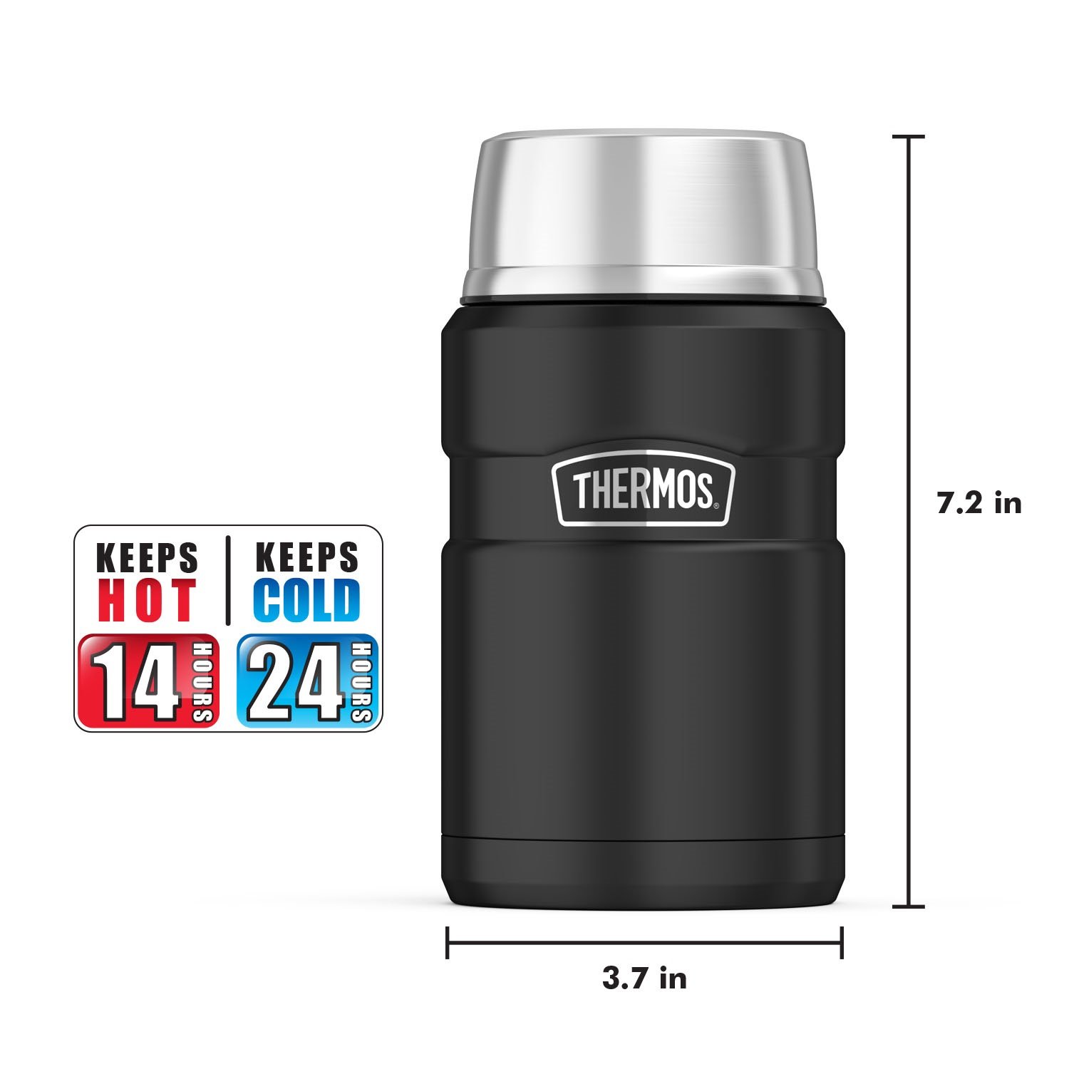 Thermos Stainless King - תרמוס לאחסון מאכלים ונוזלים חמים / קרים - 709 מ"ל - בירידת מחיר: 129 ₪ - כולל משלוח ואחריות אמזון! 3 61ULRJZ%2B0cL. SL1500