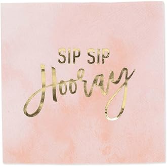 Slant Collections Cocktail/Beverage Paper Napkins, Heck Yes