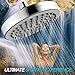 SparkPod Shower Head - High Pressure Rain - Luxury Modern Look - Easy Tool Free Installation - The Perfect Adjustable & Heavy Duty Universal Replacement For Your Bathroom Shower Heads