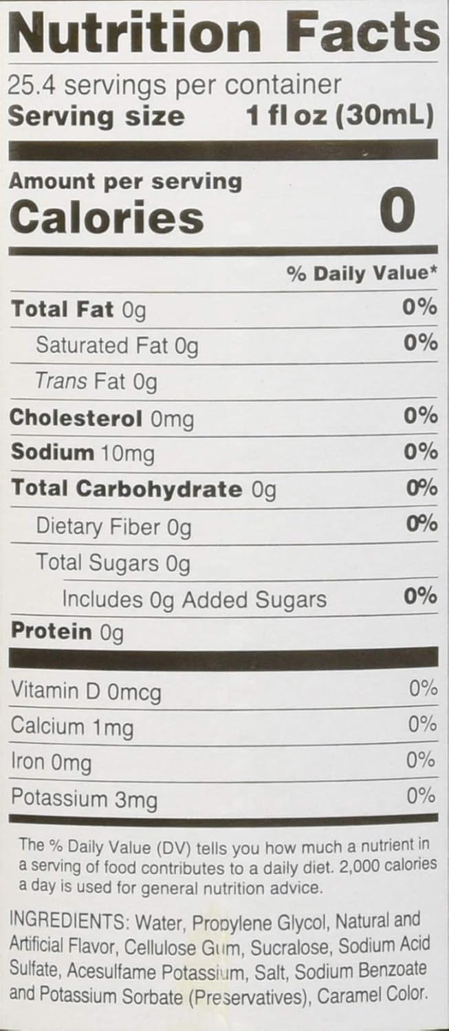 Jordan’s Skinny Mixes Butter Toffee Syrup Zero Calories, Zero Sugar