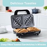 Quest 35630 Deep-Fill Sandwich Toastie Maker Non-Stick Easy Clean 2 Toasties view 4