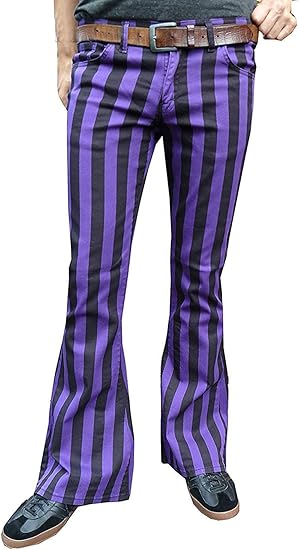 striped purple pants