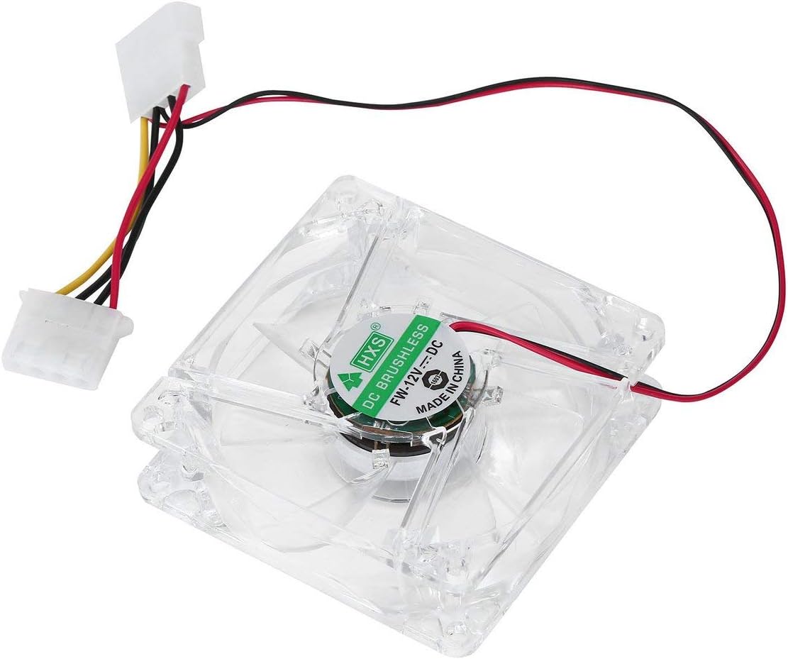 Heaviesk Computer Lüfter 4 LED 80mm 8025 8 cm Silent PC Amazon.de