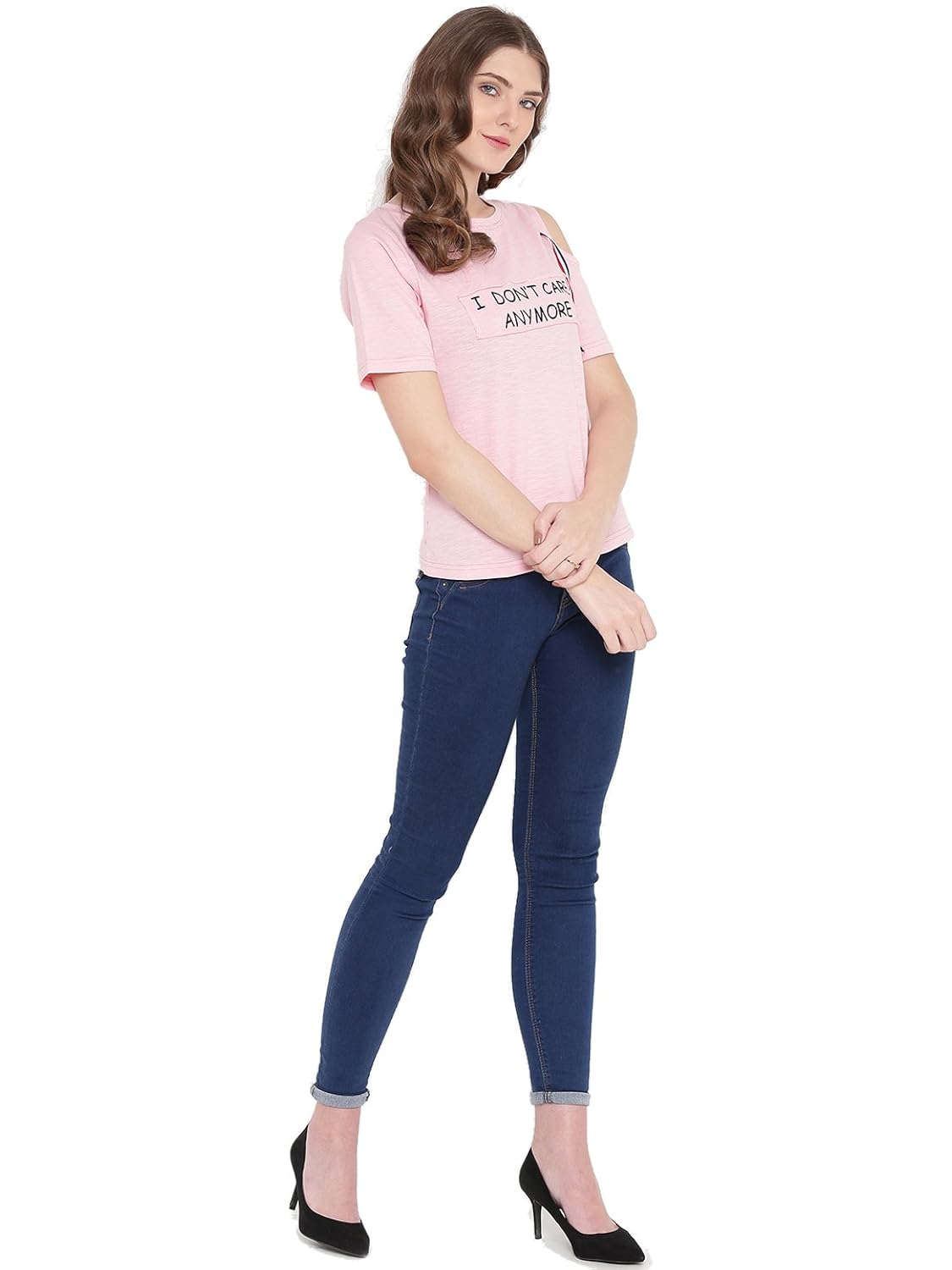 gritstones cut-out printed top gswpnttp1916