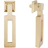 LC LICTOP Chinese Style Cabinet Pulls, Brushed Brass, 3.07 Inch, 2Pcs | Hanging Design Drawer Hardware, Zinc Alloy, For Closets Dressers Chest Boxes, 0.87x0.79 Inch