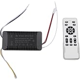 Ceiling Fan Remote Control Receiver With Stepless Dimming And DC Motor Driver,Compatible With LED Lighting And AC 160-265V Voltage Range For Quiet And Efficient Operation In Bedroom Or Living Room(A)