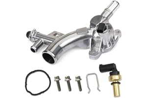MITZONE Upgraded Aluminum Coolant Housing Water Outlet Compatible with 2011-2020 Chevy Cruze Sonic Trax Volt Buick Encore 1.4