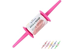 Simxkai Kite String Spool and Reel Winder, Easy-to-Grip Handle, 600 Feet Twisted Kite Line for Kids and Adults (Pink)