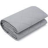 Treela 58" x 72" 2 Yard Heat Resistant Quilted Fabric Ironing, Grey | Insulated Quilted Fabric by The Yard, Thermal Scorch Resistant, Protective Pad Upholstery Iron Board Covers Potholder DIY