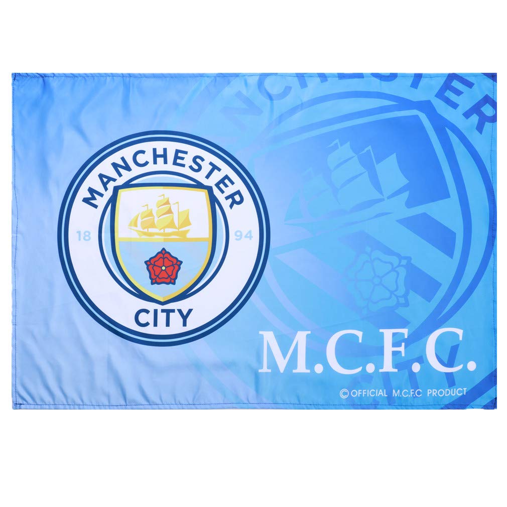 Fcflags Fc Manchester City Flag International Soccer Banner 3x5 Authentic Football Club Outdoor Blue Amazon In Sports Fitness Outdoors